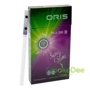 บุหรี่ ORIS PULSE บลูเบอรี่ (2 เม็ดบีบ)