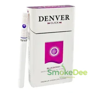 บุหรี่นอก DENVER BLUEBERRY บลูเบอรี่ (1 เม็ดบีบ)
