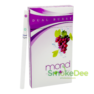 บุหรี่นอก Mond Dual Burst องุ่นมิ้น (มวนสลิม 2 เม็ดบีบ)