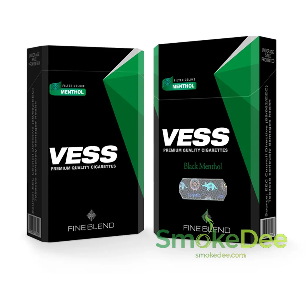บุหรี่นอก Vess Black Menthol (ซองแข็ง)