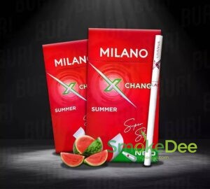 บุหรี่นอก Milano แตงโม (มวนสลิม 1 เม็ดบีบ)